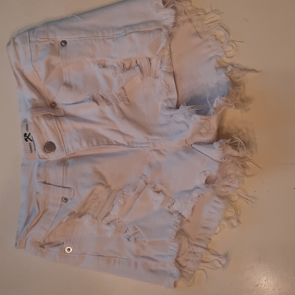 Hammer Jeans medium white distressed jean shorts - Picture 1 of 9